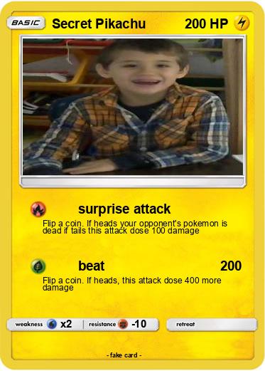 Pokemon Secret Pikachu