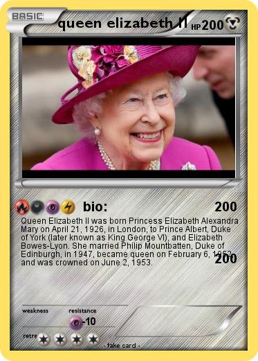 Pokemon queen elizabeth II