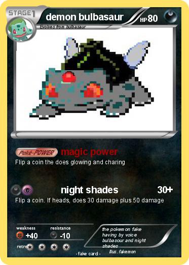 Pokemon demon bulbasaur