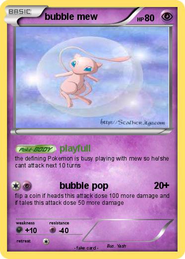 Pokemon bubble mew
