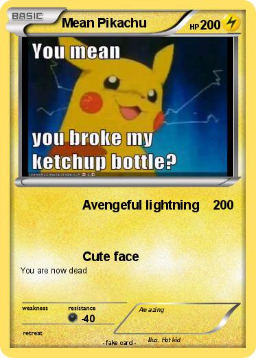 Pokemon Mean Pikachu