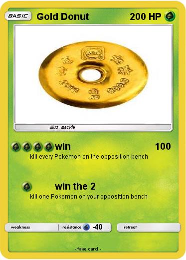 Pokemon Gold Donut