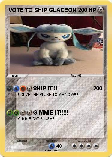 Pokemon VOTE TO SHIP GLACEON