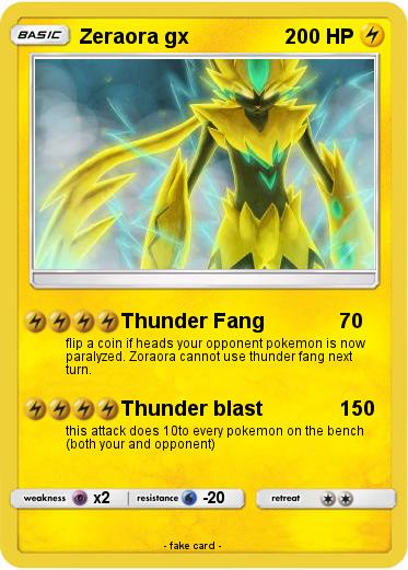 Pokemon Zeraora gx