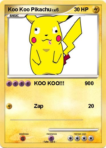 Pokemon Koo Koo Pikachu