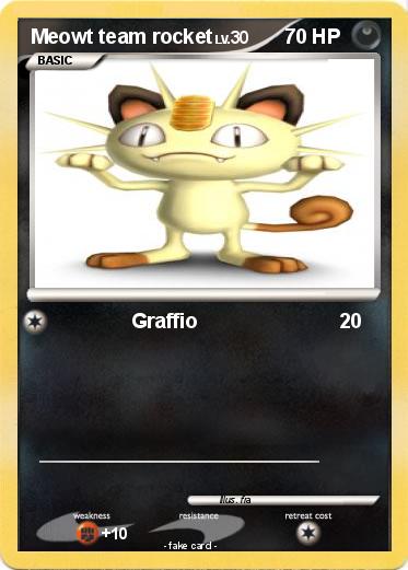Pokemon Meowt team rocket