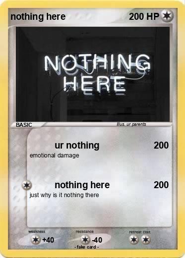 Pokemon nothing here