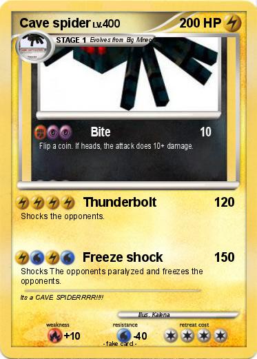 Pokemon Cave spider