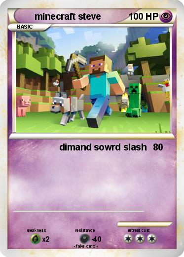 Pokemon minecraft steve