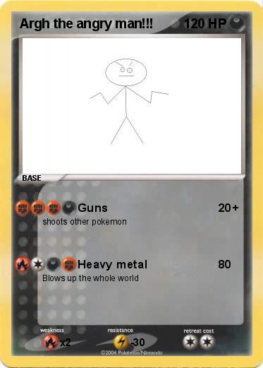 Pokemon Argh the angry man!!!