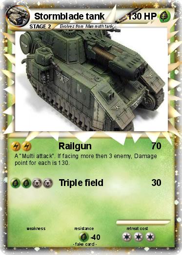 Pokemon Stormblade tank