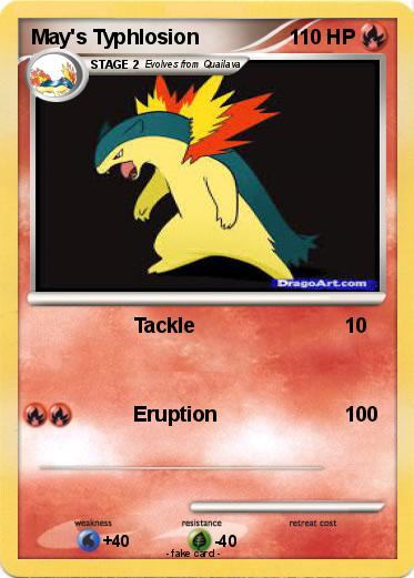 Pokemon May's Typhlosion