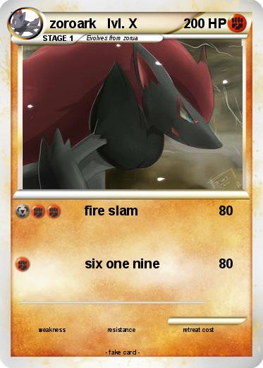 Pokemon zoroark   lvl. X