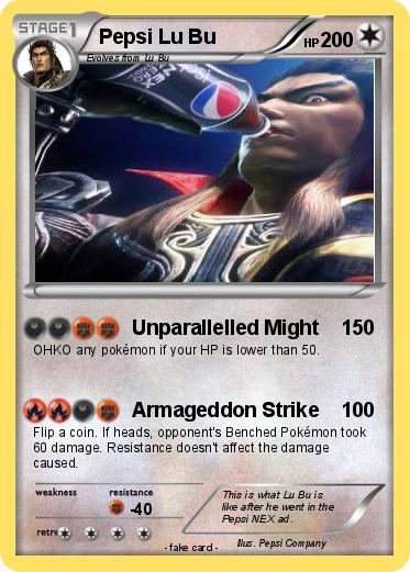 Pokemon Pepsi Lu Bu