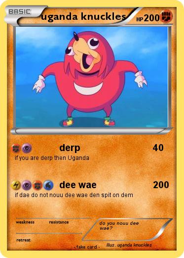 Pokemon uganda knuckles
