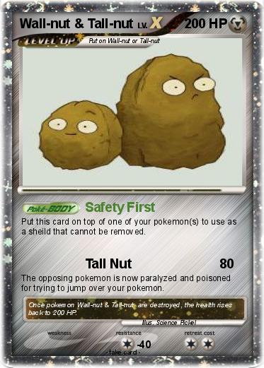 Pokemon Wall-nut & Tall-nut