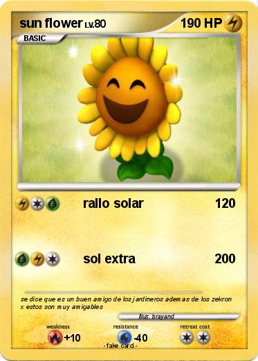 Pokemon sun flower