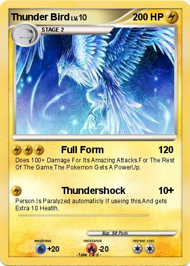 Pokemon Thunder Bird