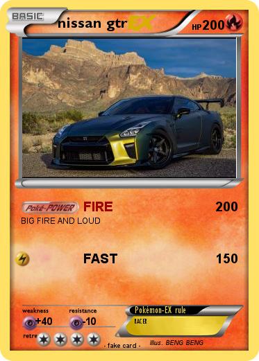 Pokemon nissan gtr