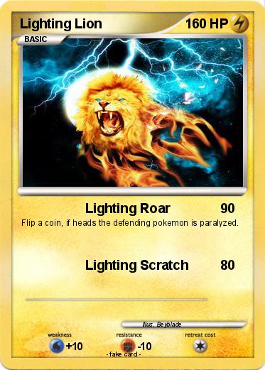 Pokemon Lighting Lion