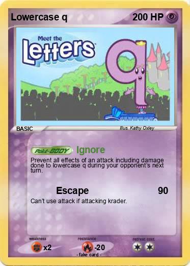 Pokemon Lowercase q