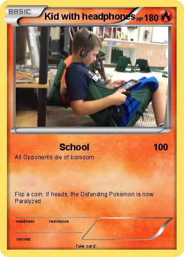 Pokemon Kid with headphones