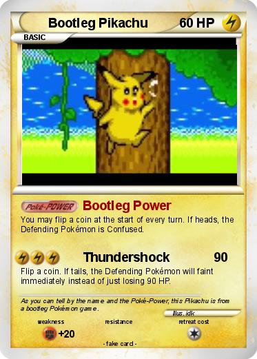 Pokemon Bootleg Pikachu