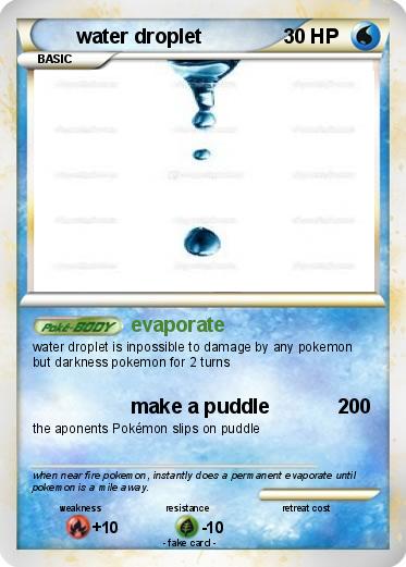 Pokemon water droplet
