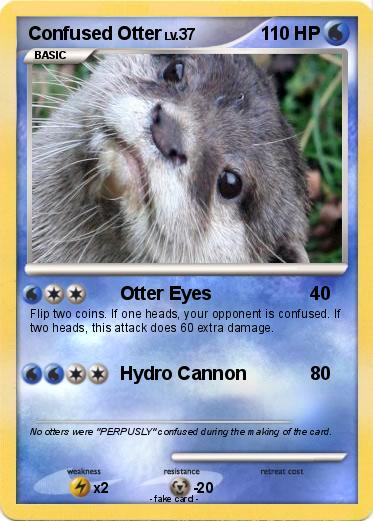 Pokemon Confused Otter
