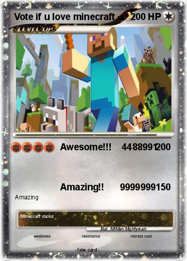 Pokemon Vote if u love minecraft