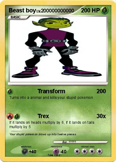 Pokemon Beast boy