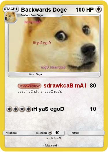 Pokemon Backwards Doge