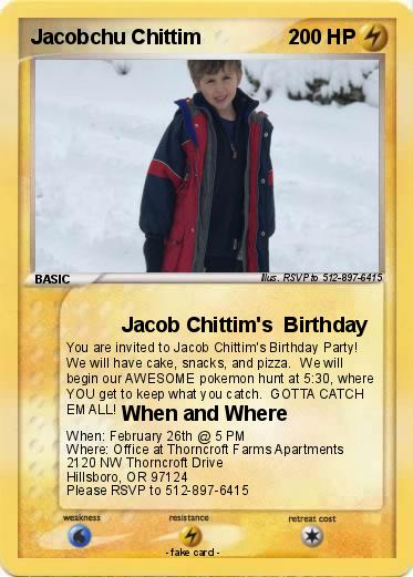 Pokemon Jacobchu Chittim