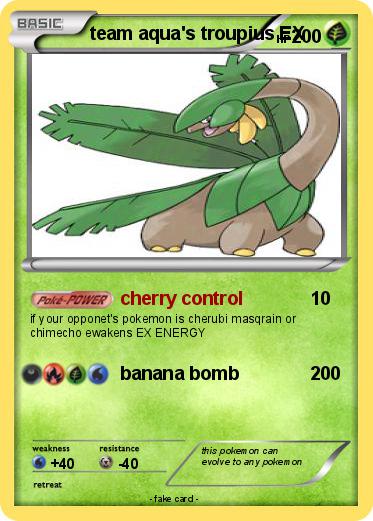 Pokemon team aqua's troupius EX