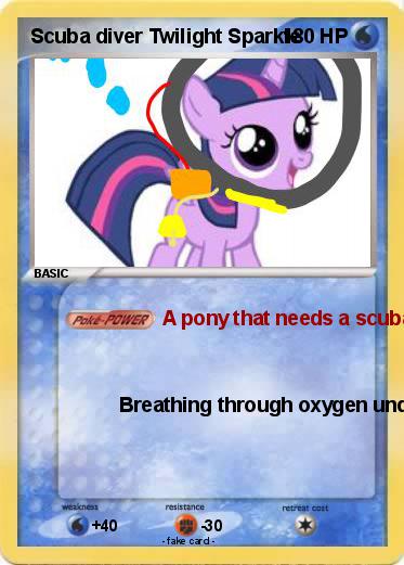 Pokemon Scuba diver Twilight Sparkle