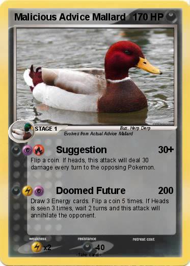 Pokemon Malicious Advice Mallard