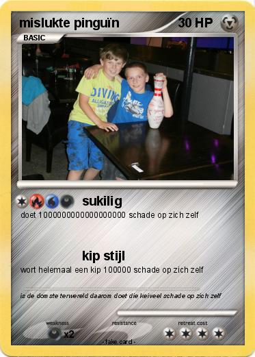 Pokemon mislukte pinguïn