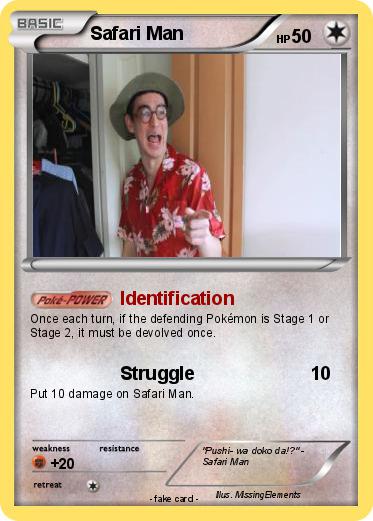 Pokemon Safari Man