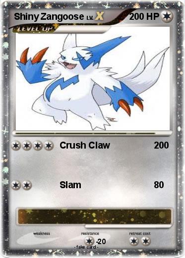 Pokemon Shiny Zangoose