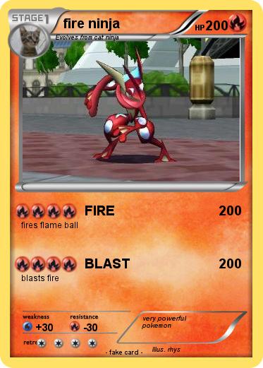Pokemon fire ninja