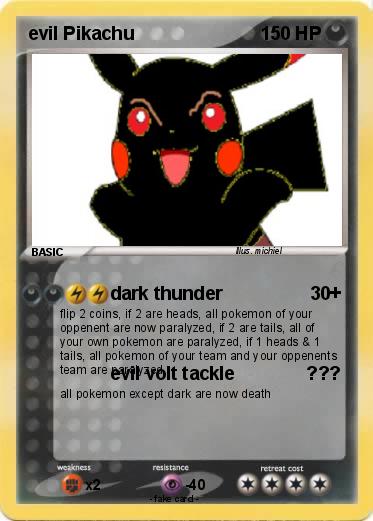 Pokemon evil Pikachu