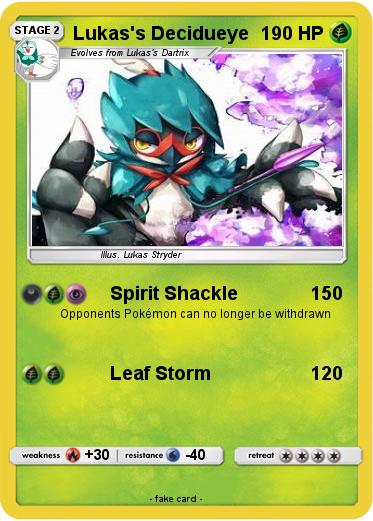 Pokemon Lukas's Decidueye