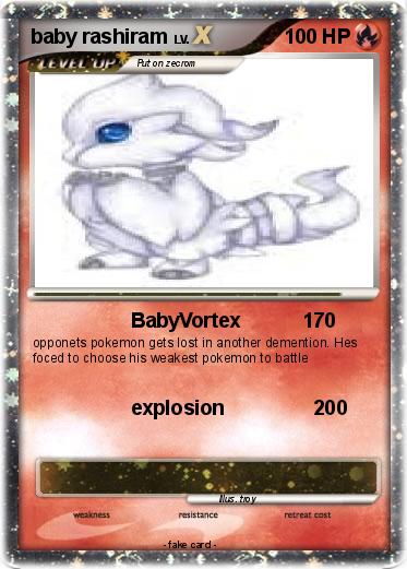 Pokemon baby rashiram