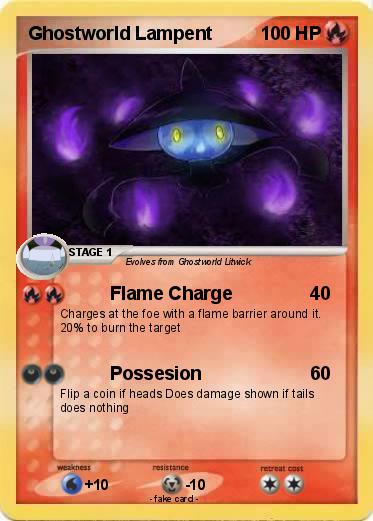Pokemon Ghostworld Lampent