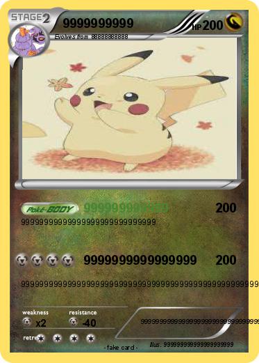 Pokemon 9999999999