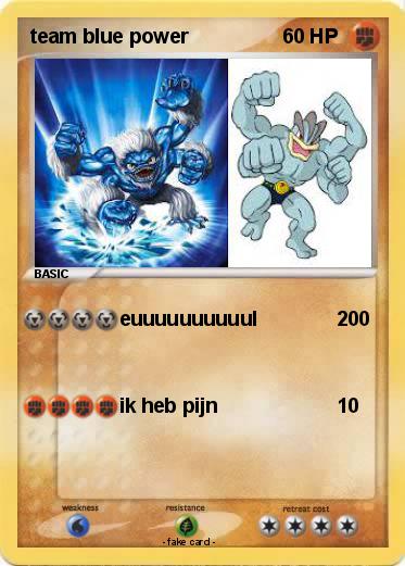 Pokemon team blue power