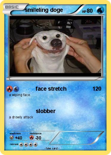 Pokemon smileling doge