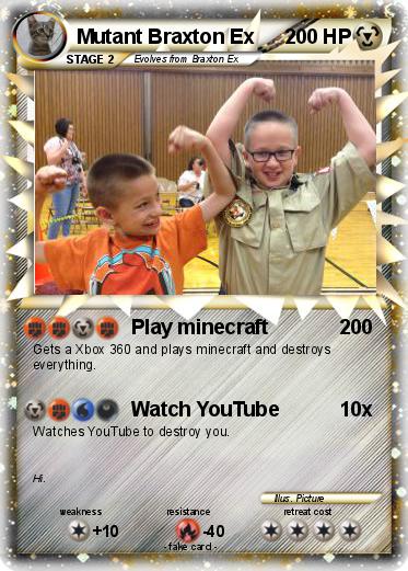 Pokemon Mutant Braxton Ex
