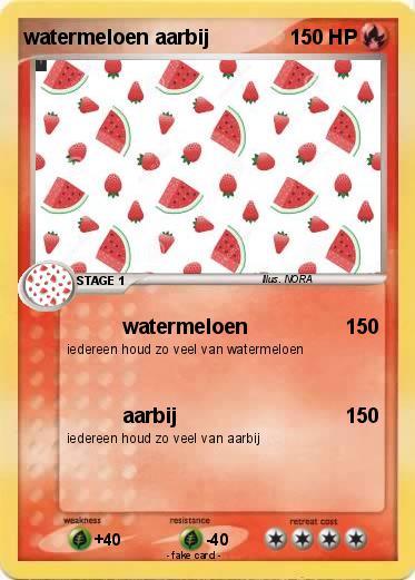 Pokemon watermeloen aarbij