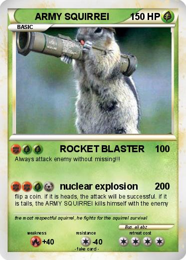 Pokemon ARMY SQUIRREl